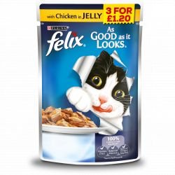 Purina Felix As Good As It Looks Chicken in Jelly 100g - Pet Supplier Store