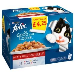 Purina Felix As Good As It Looks Meaty Selection In Jelly 12x100g - Pet Supplier Store