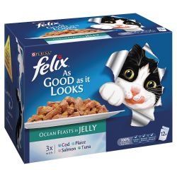 Purina Felix As Good As It Looks Ocean Feasts in Jelly 12x100g - Pet Supplier Store