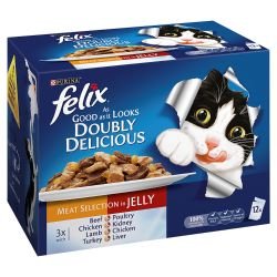 Purina Felix As Good As It Looks Pouch Doubly Delicious Meat Selection in Jelly Multipack - Pet Supplier Store