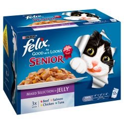 Purina Felix As Good As It Looks Senior Mixed Selection in Jelly 12 Pack - Pet Supplier Store