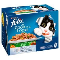 Purina Felix As Good As It Looks Vegetable Selection in Jelly 12 Pack - Pet Supplier Store