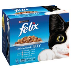 Purina Felix Fish Selection Chunks in Jelly 12 Pack - Pet Supplier Store