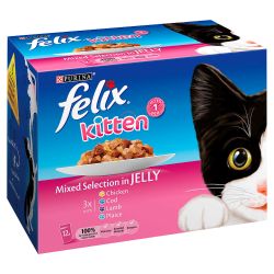 Purina Felix Kitten Mixed Selection in Jelly 12 Pack - Pet Supplier Store