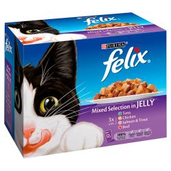 Purina Felix Mixed Selection Chunks in Jelly 12 Pack - Pet Supplier Store