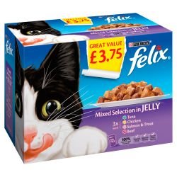 Purina Felix Pouch Mixed Selection In Jelly 12 Pack - Pet Supplier Store