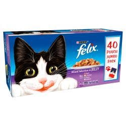 Purina Felix Pouch Mixed Selection in Jelly 40 pack - Pet Supplier Store