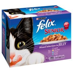 Purina Felix Pouch Senior Mixed Selection In Jelly 12 Pack - Pet Supplier Store