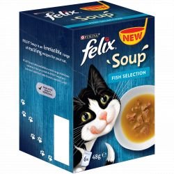 Purina Felix Soup Fish Selection 6 pack - Pet Supplier Store