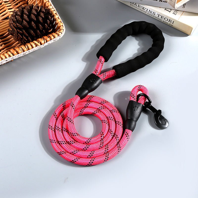 Reflective Nylon Round Rope Dog Leash - Pet Supplier Store