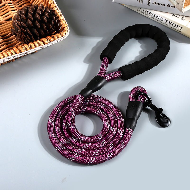 Reflective Nylon Round Rope Dog Leash - Pet Supplier Store