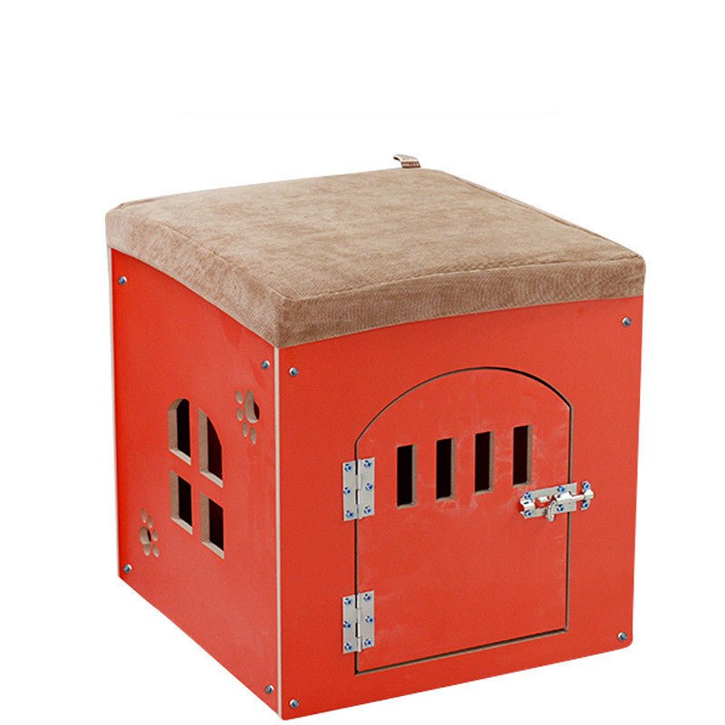 Removable And Washable Four Seasons Pet House, Wooden Pet Nest - Pet Supplier Store