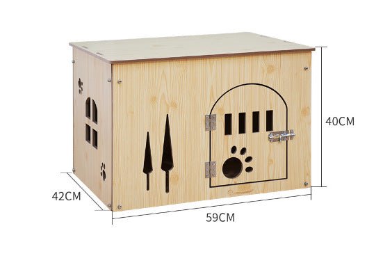 Removable And Washable Four Seasons Pet House, Wooden Pet Nest - Pet Supplier Store