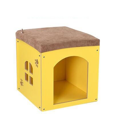 Removable And Washable Four Seasons Pet House, Wooden Pet Nest - Pet Supplier Store