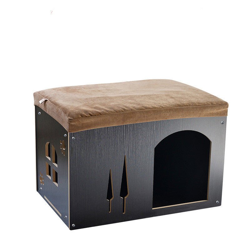 Removable And Washable Four Seasons Pet House, Wooden Pet Nest - Pet Supplier Store