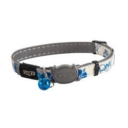 Rogz Glow in the Dark Catz Black Flower Cat Collar 20-31 cm - Pet Supplier Store