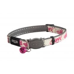 Rogz Glow in the Dark Catz Pink Butterfly Cat Collar 20-31 cm - Pet Supplier Store