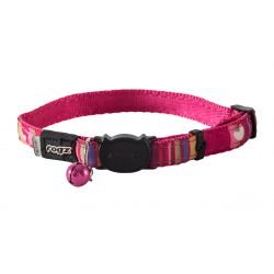 Rogz Neo Catz Pink Candy Stripe Cat Collar 20-31 cm - Pet Supplier Store