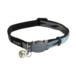 Rogz Night Catz Black Paw Cat Collar 20-31 cm - Pet Supplier Store
