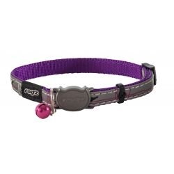 Rogz Night Catz Purple Budgies Cat Collar 20-31 cm - Pet Supplier Store