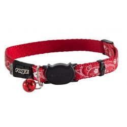 Rogz Silky Catz Red Filligree Cat Collar 20-31 cm - Pet Supplier Store