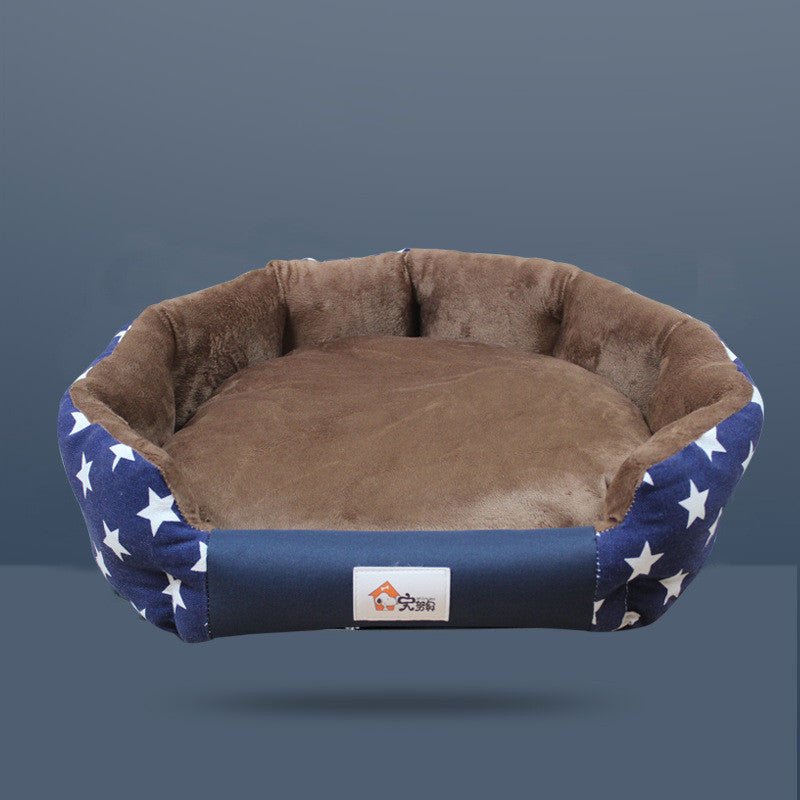 round nest pattern washable Star Dog Bed - Pet Supplier Store