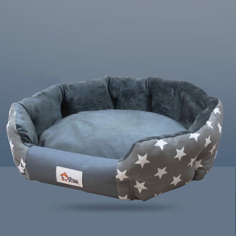 round nest pattern washable Star Dog Bed - Pet Supplier Store