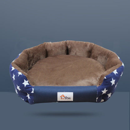 round nest pattern washable Star Dog Bed - Pet Supplier Store
