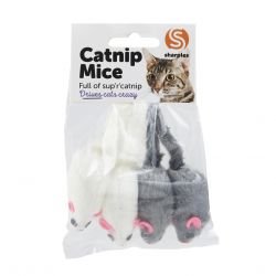 Ruff 'N' Tumble Catnip Mice 4 Piece - Pet Supplier Store