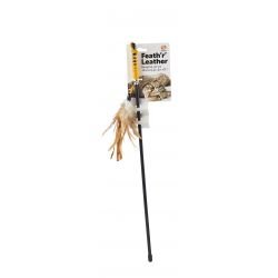 Ruff 'N' Tumble Feath 'R' Leather Cat Dangler - Pet Supplier Store