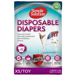 Simple Solution Disposable Diapers X-Small/Toy - Pet Supplier Store