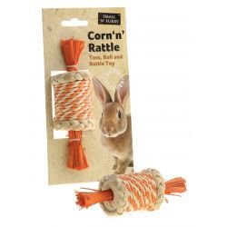 Small 'N' Furry Natural Corn 'N' Rattle - Pet Supplier Store