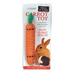 Small 'N' Furry Sisal Carrot Toy 20.3cm - Pet Supplier Store