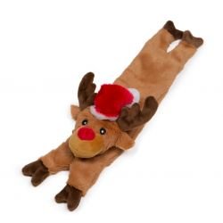 Stuffed Head Squeaky Reindeer - Pet Supplier Store