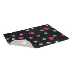 Vetbed Non-Slip Duo Paw Grey with Pink and White Paws - Pet Supplier Store