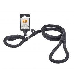 Walk 'R' Cise Dog Nylon Braided Lead - Black - Pet Supplier Store