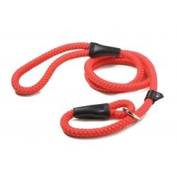 Walk 'R' Cise Dog Nylon Braided Slip Lead - Red - Pet Supplier Store