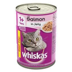 Whiskas 1+ Cat Can with Salmon in Jelly 390g - Pet Supplier Store