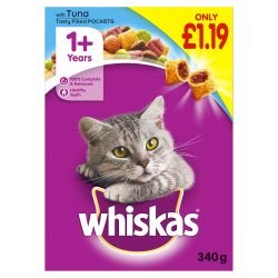 Whiskas 1+ years Complete Dry Tuna 340g - Pet Supplier Store