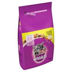 Whiskas 2-12 months Kitten Complete Chicken 2kg - Pet Supplier Store