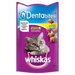 Whiskas Dentabites Cat Treats with Chicken 50g - Pet Supplier Store