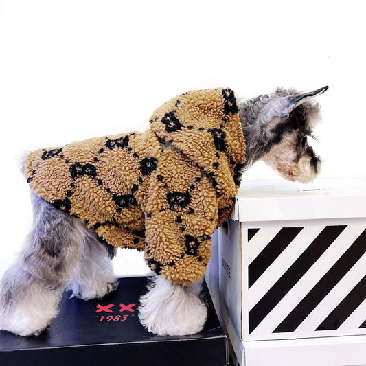 Winter Lamb Fleece Padded Dog Coat - Pet Supplier Store