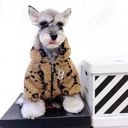 Winter Lamb Fleece Padded Dog Coat - Pet Supplier Store